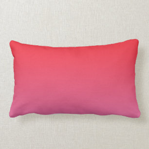 “Red And Pink Ombre” Lumbar Cushion
