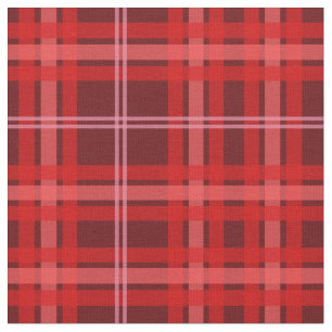 Red and Pink Plaid Fabric