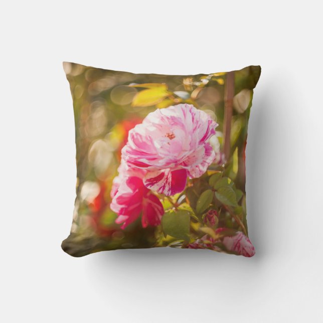 Red and pink roses cushion (Front)