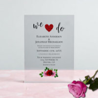 Red and Pink Roses Wedding