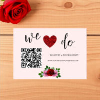Red and Pink Roses Wedding Registry