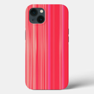 Red and pink striped pattern Case-Mate iPhone case