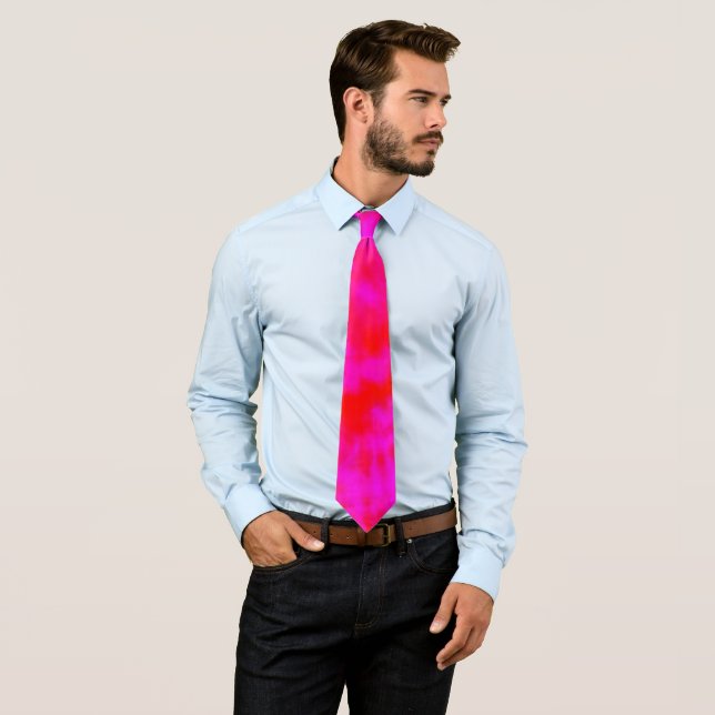 Red And Pink Tie Dye, (In Situ)