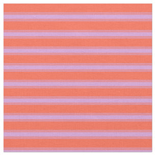 Red and Plum Coloured Lined Pattern Fabric