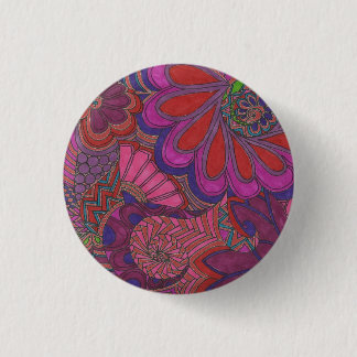 Red and Purple Art Doodle Button