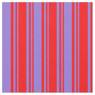 Red and Purple Lines Pattern Fabric