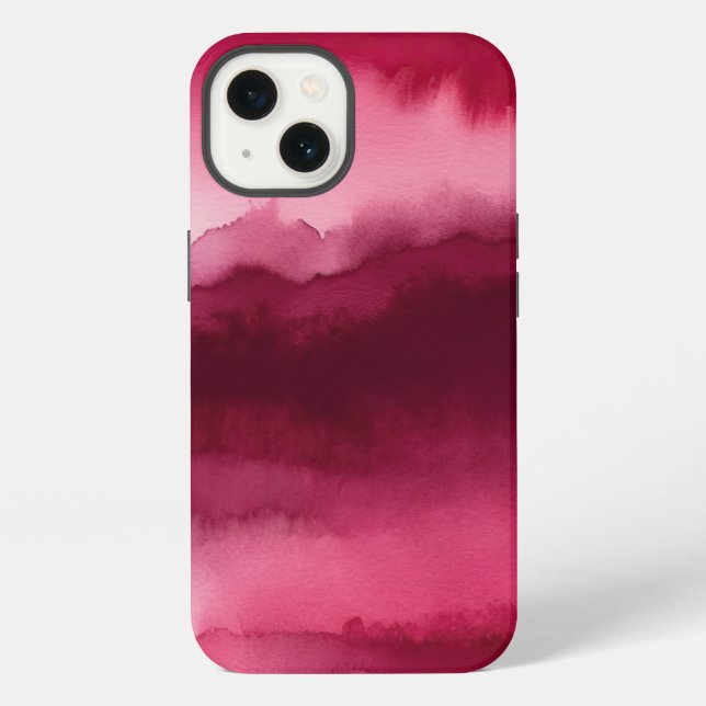 red and rose abstract iPhone case (Back)