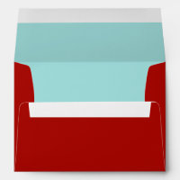 Red and Teal Lined
