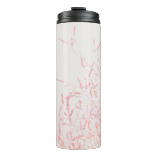 RED AND WHITE ABSTRACT PAINTING THERMAL TUMBLER