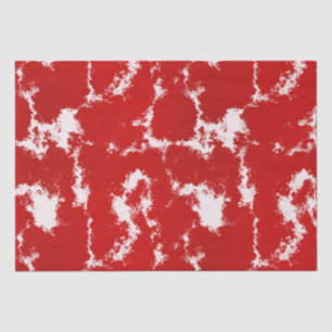 Red and White Abstract Tissue Paper