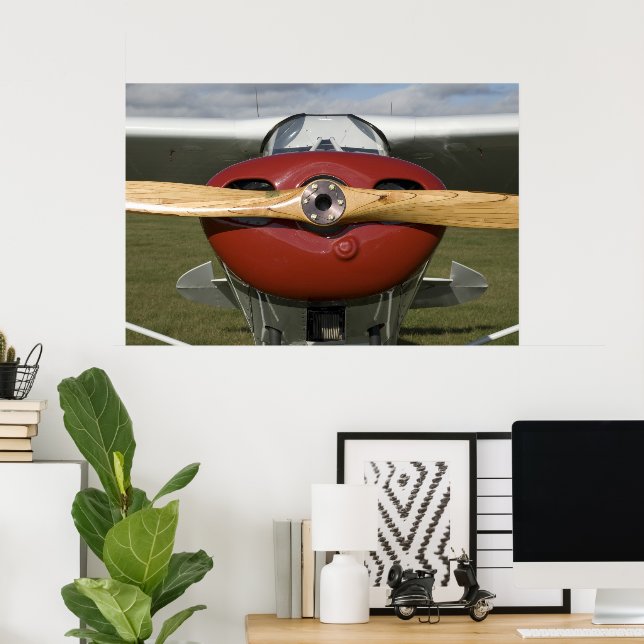 Red and White Aeroplane Poster (Home Office)