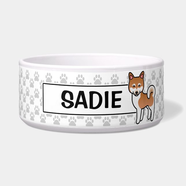 Red And White Alaskan Klee Kai Dog Illustration (Front)