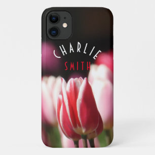 Red and White (and Pink) Tulips *Personalise* Case-Mate iPhone Case