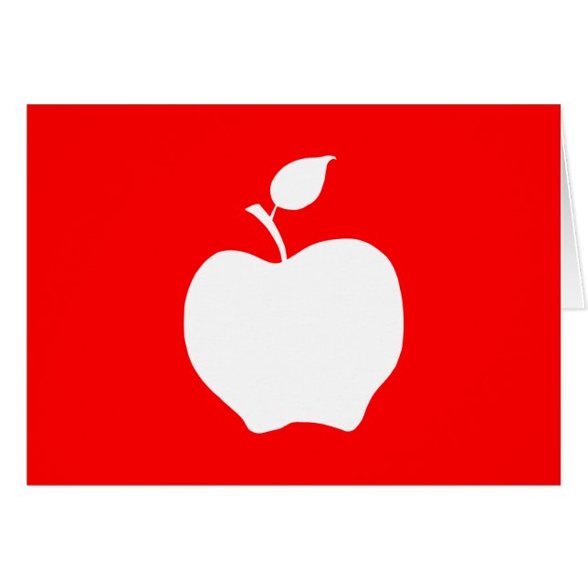 Red and White Apple (Front Horizontal)