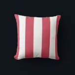 Red and White Awning Stripes Outdoor Pillow<br><div class="desc">Update tired looking garden and patio furniture with this Red and White Awning Stripes Outdoor Pillow, in a classic and timeless design. Each outdoor pillow is made from UV and mildew resistant polyester, designed to withstand the weather come rain or shine. Complete the look with coordinating designs from the mix...</div>
