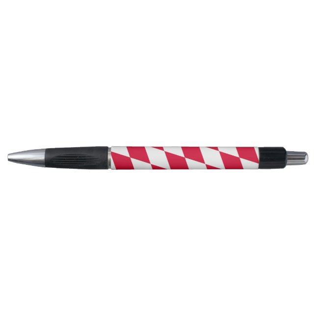 Red and White Bavaria Diamond Flag Pattern (Front)