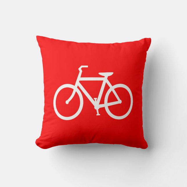 Red and White Bike Cushion (Front)