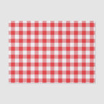 Red And White Buffalo Plaid Tissue Paper<br><div class="desc">Classic red plaid tissue paper for your holiday gift wrapping.</div>