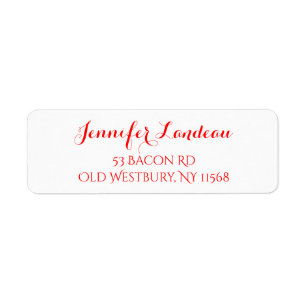 Red And White Calligraphy Name- Wedding Party