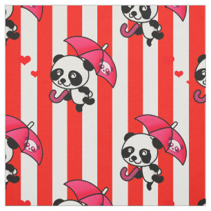 Red And White Candy Stripes Fabric