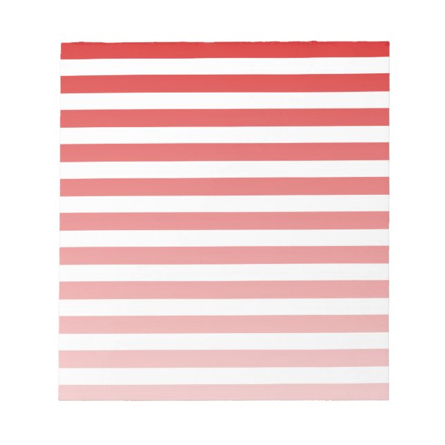 Red and white candy stripes notepad (Front)