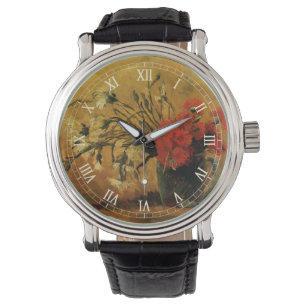 Red And White Carnations by Vincent van Gogh Watch