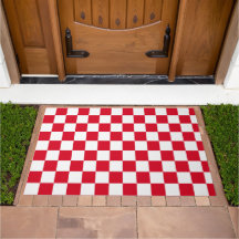 Red and White Chequerboard Pattern