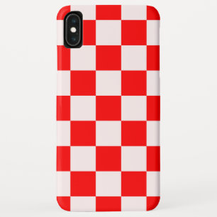 Red and White Chequered Pattern   Case-Mate iPhone Case