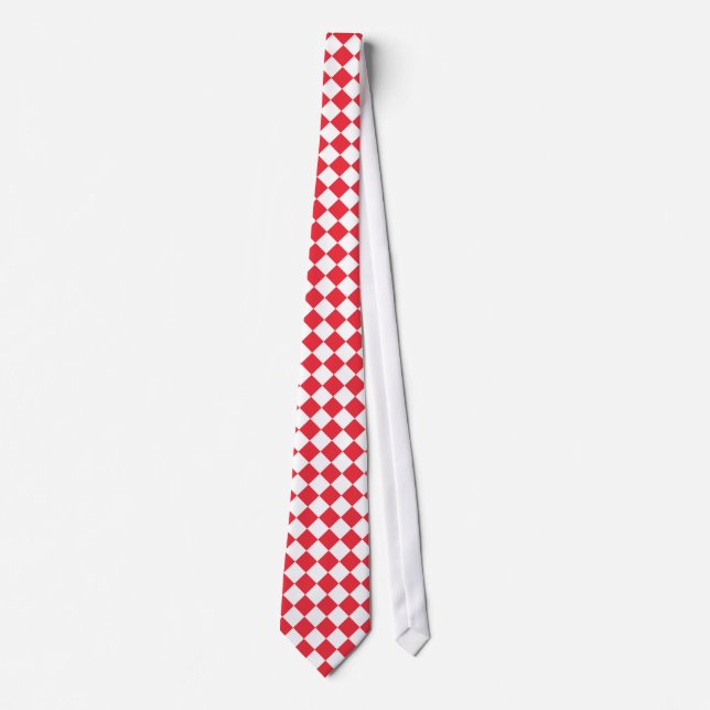 Red and white chequered tie (Front)