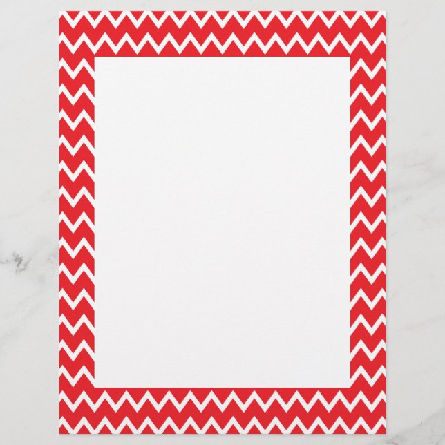 Red and White Chevron Pattern (Front)