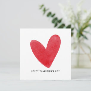 Red and White Classy & Refined Personal Valentine Holiday Card