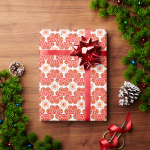  red and white design wrapping paper
