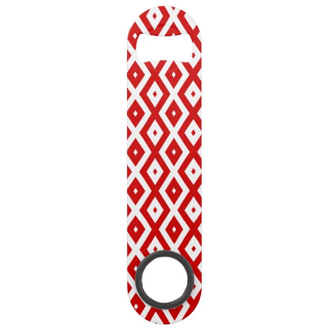Red and white diamond pattern (Front)