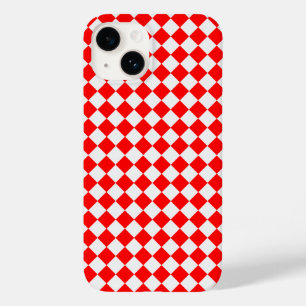 Red and White Diamond Pattern by STaylor Case-Mate iPhone 14 Case
