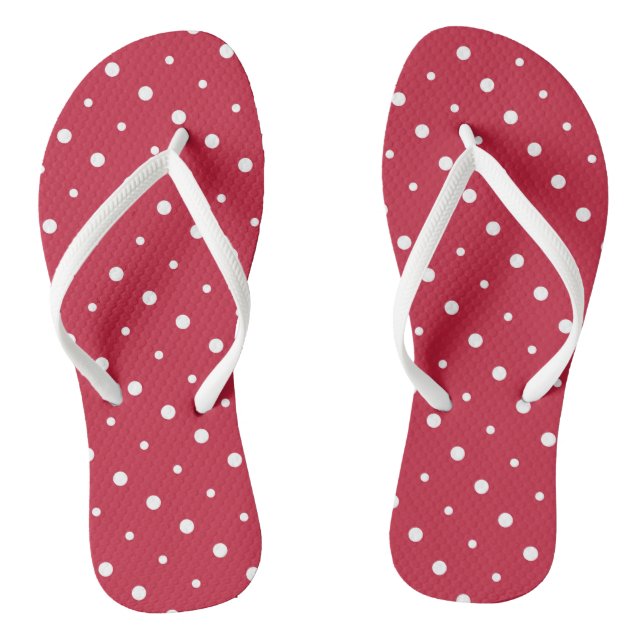 red and white dots jandals (Footbed)