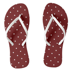 red and white dots jandals