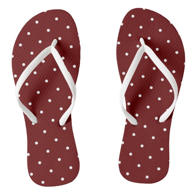 red and white dots jandals (Footbed)