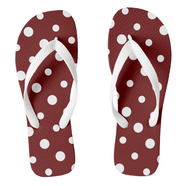 red and white dots jandals (Footbed)