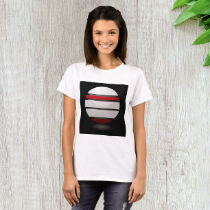 Red And White Droid Icon Womens T-Shirt