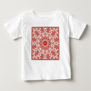 red and white , ethnic  bandanna baby T-Shirt