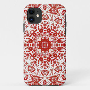 red and white , ethnic  bandanna Case-Mate iPhone case