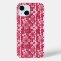 Red and white floral pattern