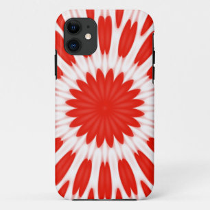 Red and White Floral Pattern Case-Mate iPhone Case