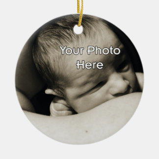 Red and White Foal Baby's First Christmas Ceramic Tree Decoration