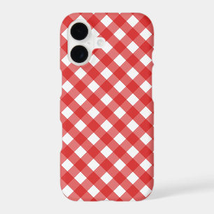 Red and white gingham