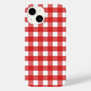 Red and white gingham  Case-Mate iPhone 14 case
