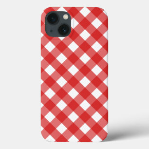 Red and white gingham Case-Mate iPhone case