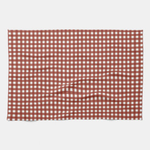 Red and White Gingham Tea Towel