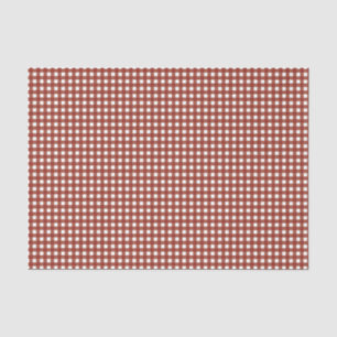 Red and White Gingham Tissue Paper