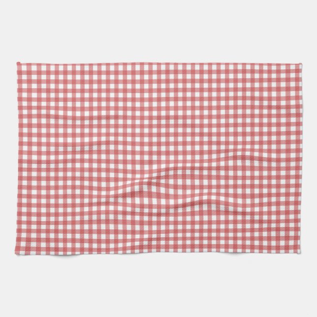 Red and white gingham towel (Horizontal)